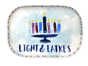 Plano Hanukkah Light & Latkes Platter