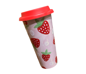 Plano Strawberry Travel Mug