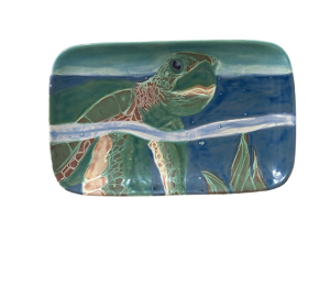 Plano Swimming Turtle Plate