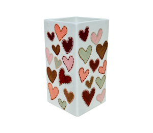 Plano Quilted Heart Vase